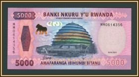 Руанда Руанда ^/--/^ Руанда 5000 франков 2024 P-45  (45 /--/ a) UNC ^_^^^ Руанда 5000 франків 2024 P-45 (45 /--/ a) UNC - фото фото фото