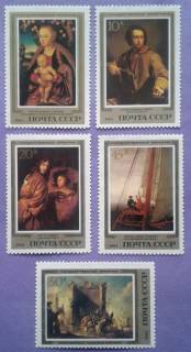 СРСР - СССР - ^/--/^ СССР 1983 искусство живопись Германия Эрмитаж СК 5381-5385 MNH ^_^^^ СРСР 1983 мистецтво живопис Німеччина Ермітаж СК 5381-5385 MNH - фото фото фото