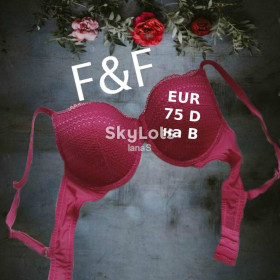 Бюстгальтери Бюстгальтеры ^/--/^ F&amp;F EUR 75 /--/ D идет на 75 B Бюстгальтер поролон косточка малиновый ^_^^^ F&amp;F EUR 75 /--/ D йде на 75 B Бюстгальтер поролон кісточка малиновий - фото фото фото