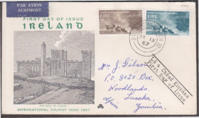 Європа Европа ^/--/^ Ирландия 1967 ГОД ТУРИЗМА ЗАМОК АРХИТЕКТУРА ПОЧТА ПИСЬМО ПОЧТОВЫЙ ДОКУМЕНТ ЯРЛЫК АВИА КПД Mi.196-197 ^_^^^ Ірландія 1967 РІК ТУРИЗМУ ЗАМОК АРХІТЕКТУРА ПОШТА ПИСЬМО ПОШТОВИЙ ДОКУМЕНТ ЯРЛИК АВІА ККД Mi.196-197 - фото фото фото