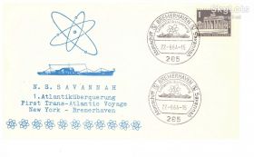 Тематичні колекції Тематические коллекции ^/--/^ Флот. Германия 1964 г - ХМК - СГ - ns SAVANNAH - атомоход -   ( фото судна - вне лота , для наглядности) -  2 скана ^_^^^ Флот. Німеччина 1964 р - ХМК - СГ - ns SAVANNAH - атомоход - ( фото судна - поза лотом, для наочності) - 2 скана - фото фото фото