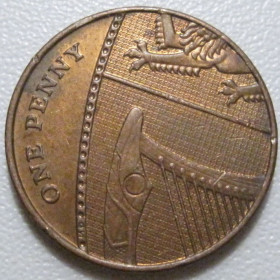Єлизавета II (після ) Елизавета II (после ) ^/--/^ Велика Британія 1 пенні 2010 року 43249 ^_^^^ Великобритания 1 пенни 2010 года 43249 - фото фото фото