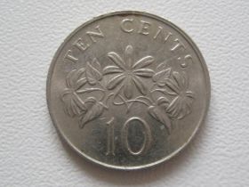 Сінгапур Сингапур ^/--/^ Сингапур 10 центов 1991 года 27346 ^_^^^ Сінгапур 10 центів 1991 року 27346 - фото фото фото