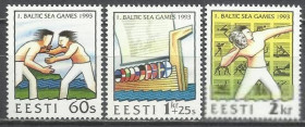 Балтійські країни Балтийские страны ^/--/^ Эстония 1993 спорт 3 /--/ м. ^_^^^ Естонія 1993 спорт 3 /--/ м. - фото фото фото