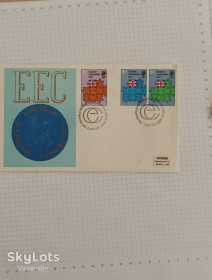 Європа Европа ^/--/^ Конверт первого дня КПД Великобритания 1973 Эдинбург ЕЭС евро союз вступление Британии 3 5 пенни пенсов пенса Европа ^_^^^ Конверт першого дня ККД Велика Британія 1973 Единбург ЄЕС євро союз вступ Британії 3 5 пенні пенсів пенсу Європа - фото фото фото