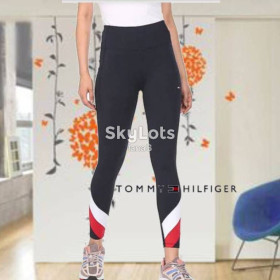 Лосини, легінси Лосины, леггинсы ^/--/^ Tommy Hilfiger Спортивные женские капри т синие в разноцветные полоски М ^_^^^ Tommy Hilfiger Спортивні жіночі капрі т сині в різнокольорові смужки М - фото фото фото