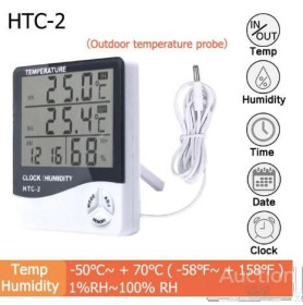 Інша техніка Другая техника ^/--/^ HTC-2 Мини метеостанция ЖК-цифровой термометр гигрометр измерение температуры и влажности №1 ^_^^^ HTC-2 Міні метеостанція ЖК-цифровий термометр гігрометр вимірювання температури і вологості - фото фото фото