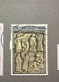 Мистецтво Искусство ^/--/^ Исландия Искусство 1974 ^_^^^ Ісландія Мистецтво 1974 - фото фото фото