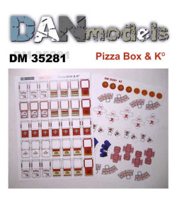 Інше Другое ^/--/^ Danmodel 35281 - материал для диорам - упаковка для пиццы, поп-корна и китайской еды   (бумага) 1/35 ^_^^^ Danmodel 35281 - матеріал для діорам - упаковка для піци, поп-корну і китайської їжі (папір) 1/35 - фото фото фото