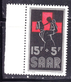 Інше Другое ^/--/^ СААР / SAAR Германия   1955  г  MNH - сбор средств для Красного Креста ^_^^^ СААР / SAAR Німеччина 1955 р MNH - збір коштів для Червоного Хреста - фото фото фото