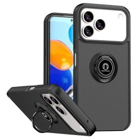 Чохли, бампера Чехлы, бампера ^/--/^ Чохол Fiji Colorframe для Infinix Note 60 / Note 60 Pro матовий бампер з кільцем підставкою Black - фото фото фото
