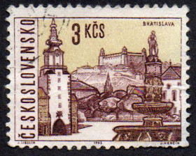 Чехословаччина Чехословакия ^/--/^ Чехословаччина 1965 - Вид на місто в Празі  (Гб) ^_^^^ Чехословакия 1965 — Вид на город в Праге (Гб) - фото фото фото