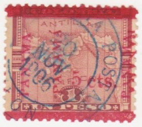 Північна Америка Северная Америка ^/--/^ Панама  1906 г. № 143 гашеная ^_^^^ Панама 1906 р. No 143 гашена - фото фото фото