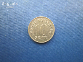Естонія Эстония ^/--/^ Монета 10 сенті Естонія 1992 ^_^^^ Монета 10 сенти Эстония 1992 - фото фото фото