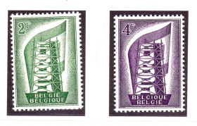 Бенілюкс Бенилюкс ^/--/^ Бельгия 1956 г MNH  - - EUROPA CEPT - ^_^^^ Бельгія 1956 MNH - EUROPA CEPT - фото фото фото
