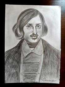 Картини, Гравюри, Живопис та Графіка Картины, Гравюры, Живопись и Графика ^/--/^ Портрет. Николай Гоголь Прозаик и драматург ^_^^^ Портрет. Микола Гоголь Прозаїк і драматург - фото фото фото