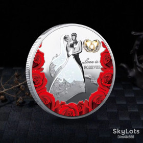 Сувенири Сувениры ^/--/^ Сувенирная монета Love is Forever Любовь навсегда Silver ^_^^^ Сувенірна монета Love is Forever Любов назавжди - фото фото фото