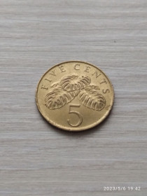 Сінгапур Сингапур ^/--/^ Сінгапур 5 цент 1995 /--/ р. ^_^^^ Сингапур 5 цент 1995 /--/ г. - фото фото фото
