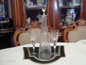 Кухонне начиння, посуд, столове срібло Кухонная утварь, посуда, столовое серебро ^/--/^ Набор Графин Рюмки 2 шт Хрусталь СССР №383 ^_^^^ Набір Графін Рюмки 2 шт Хрусталь СРСР No /--/ 383 - фото фото фото
