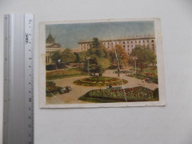 СРСР СССР ^/--/^ Открытка Кишинев Сквер на проспекте Ленина 1957 г. ^_^^^ Кишинів Сквер на проспекті Леніна 1957 - фото фото фото