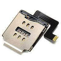 Шлейфи, перехідники Шлейфы, переходники ^/--/^ Шлейф для Apple iPad Air (iPad 5), Sim коннектора , с компонентами ^_^^^ Шлейф для Apple iPad Air (iPad 5), Sim конектора, з компонентами - фото фото фото