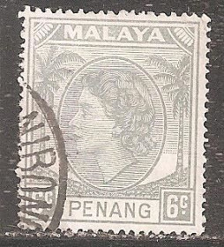 Малайзія Малайзия ^/--/^ Бр.Малайя      (Пенанг) 1953 Sc.33 гаш. ^_^^^ Бр.Малайя (Пенанг) 1953 Sc.33 гаш. - фото фото фото