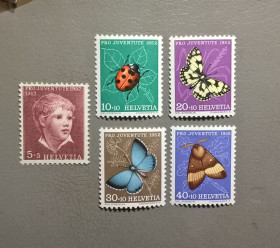 Фауна Фауна ^/--/^ Швейцария Фауна Бабочка 1952 ^_^^^ Швейцарія Фауна Бабочка 1952 - фото фото фото