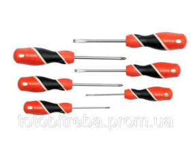 Викрутки Отвертки ^/--/^ Набір викрутки SL Philips PH шліцеві хрестові 6 штук YATO YT-25965 ^_^^^ Набор отвертки SL Philips PH шлицевые крестовые 6 штук YATO YT-25965 - фото фото фото