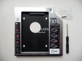 Кишені для HDD Карманы для HDD ^/--/^ Карман, переходник для SSD Sata 2,5 в ноутбук вместо привода оптибей,  HDD Caddy                        (толщина 9.5 /--/ mm) 9,5 /--/ мм ^_^^^ Карман, перехідник для SSD Sata 2,5 в ноутбук замість приводу оптибей (товщина 9.5 /--/ mm) 9,5 мм - фото фото фото