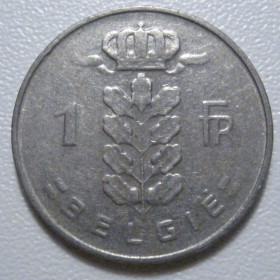 Бельгія Бельгия ^/--/^ Бельгія 1 франк 1967 року BELGIË #39683 ^_^^^ Бельгия 1 франк 1967 года BELGIË #39683 - фото фото фото