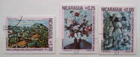 Мистецтво Искусство ^/--/^ Никарагуа 1982 г - живопись ^_^^^ Нікарагуа 1982 — живопис - фото фото фото