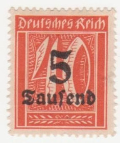 Веймарська республіка Веймарская республика ^/--/^ Германия   ( Рейх) 1923 г. №  275 * ^_^^^ Німеччина (Рейх) 1923 р. No 275* - фото фото фото