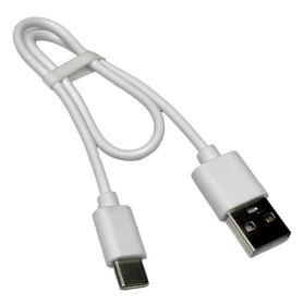 Кабелі Кабели ^/--/^ Кабель USB - Type-C 0.3 м 3 /--/ A шнур для зарядки живлення білий ^_^^^ Кабель USB 2.0 AM to USB Type-C 3 /--/ A 0.3 м шнур зарядки питания белый - фото фото фото
