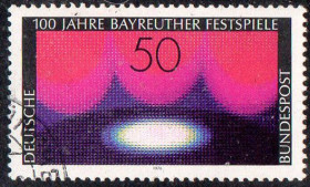 Інші країни Другие страны ^/--/^ ФРН 1976 - 100 років Байройтському фестивалю  (Гб) ^_^^^ ФРГ 1976 - 100 лет Байройтскому фестивалю (Гб) - фото фото фото
