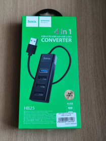 Інші комплектуючі Другие комплектующие ^/--/^ USB-концентратор   (хаб) Hoco HB /--/ 25 4-в-1 ^_^^^ USB-концентратор (хаб) Hoco HB /--/ 25 4-в-1 - фото фото фото