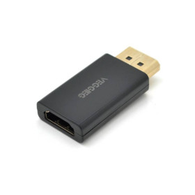 Адаптери Адаптеры ^/--/^ Переходник VEGGIEG DH Display Port (папа) на HDMI (мама) поддержка 1080 /--/ p, Black, Пакет ^_^^^ Перехідник VEGGIEG DH Display Port (папа) на HDMI (мама) підтримка 1080 /--/ p, Black, Пакет - фото фото фото