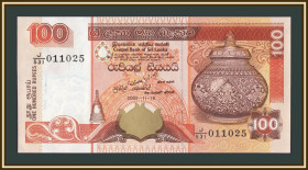 Шрі-Ланка Шри-Ланка ^/--/^ Шри-Ланка 100 рупий 2005 P-111  (111 /--/ d) UNC ^_^^^ Шрі-Ланка 100 рупій 2005 P-111 (111 /--/ d) UNC - фото фото фото