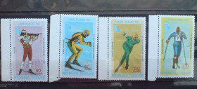 Спорт Спорт ^/--/^ Того Togo  Зимн Олимпийские игры  1980 год Mi /--/ 1414-1417 /--/ A MNH ^_^^^ Того Togo Зимн Олімпійські ігри 1980 Mi /--/ 1414-1417 /--/ A MNH - фото фото фото
