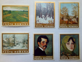 Румунія Румыния ^/--/^ Румыния 1975 Живопись, гашеные ^_^^^ Румунія 1975 Живопис, гашені - фото фото фото