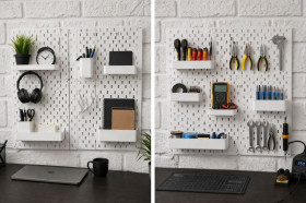 Коробки, органайзери Коробки, органайзеры ^/--/^ IKEA Skadis аналог пегборд 220*220 перфорована панель, для дому,офісу,майстерні, ванної кімнати,універсальна,колір на вибір, аксесуари в лотах ^_^^^ IKEA Skadis аналог пегборд 220*220 перфорированная панель, для дома,офиса, мастерской, ванной комнаты, универсальная, цвет на выбор, аксессуары в лотах - фото фото фото