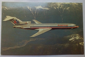 Іноземні Иностранные ^/--/^ Открытка Самолет American Airlines Boeing 727-223  (USA) ^_^^^ Літак American Airlines Boeing 727-223 (USA) - фото фото фото