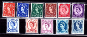 Великобританія Великобритания ^/--/^ Великобритания 1952 - 1958 г MNH - HM QE-II -  стандарт  - ^_^^^ Великобританія 1952 - 1958 р MNH - HM QE-II - стандарт - - фото фото фото