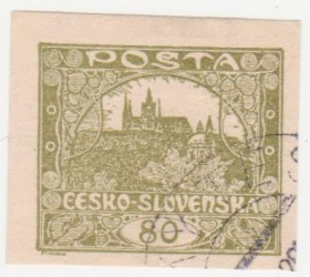 Чехословаччина Чехословакия ^/--/^ Чехословакия 1919 г №  25 гашеная ^_^^^ Чехословаччина 1919 р. No 25 гашена - фото фото фото