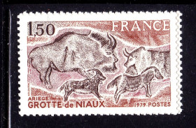 Фауна Фауна ^/--/^ NM Фауна Франция / RF 1979 г MNH - наскальные рисунки - ^_^^^ NM Фауна Франція / RF 1979 р MNH - наскальні малюнки - фото фото фото