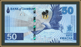 Замбія Замбия ^/--/^ Замбия 50 квача 2024 Р-64  (64 /--/ a) UNC ^_^^^ Замбія 50 квача 2024 Р-64 (64 /--/ a) UNC - фото фото фото