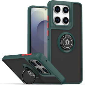 Чохли, бампера Чехлы, бампера ^/--/^ Чохол Fiji Colorframe для Motorola Edge 60 Pro матовий бампер з кільцем підставкою Green ^_^^^ Чехол Fiji Colorframe для Motorola Edge 60 Pro матовый бампер с кольцом подставкой Green - фото фото фото