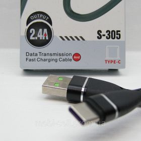 Акумулятори Аккумуляторы ^/--/^ Кабель 12 /--/ W USB-Type-C KLGO S-305 однотонный с силиконовым покрытием ^_^^^ Кабель 12 /--/ W USB-Type-C KLGO S-305 однотонний з силіконовим покриттям - фото фото фото
