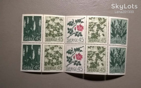 Флора Флора ^/--/^ Швеция Флора Цветы 1968 ^_^^^ Швеція Флора Квіти 1968 - фото фото фото