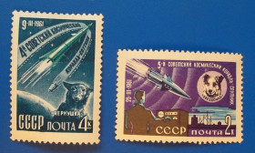 Освоєння космосу Освоение космоса ^/--/^ СССР 1961 г - IV и V советские космические спутники №2 ^_^^^ СРСР 1961 р - IV і V радянські космічні супутники No 2 - фото фото фото