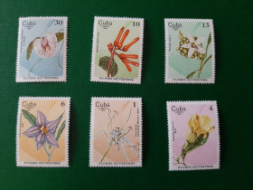 Острівні держави Островные государства ^/--/^ Марки. Куба correos 1980 flores silvestres  (серия) ^_^^^ Марки. Куба correos 1980 flores silvestres (серія) - фото фото фото